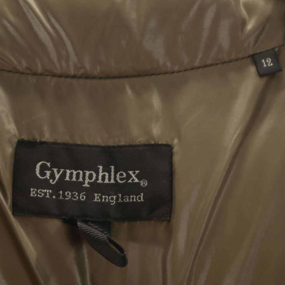 GYMPHLEX ジムフレックス ダウンジャケット 12 カーキ レディース