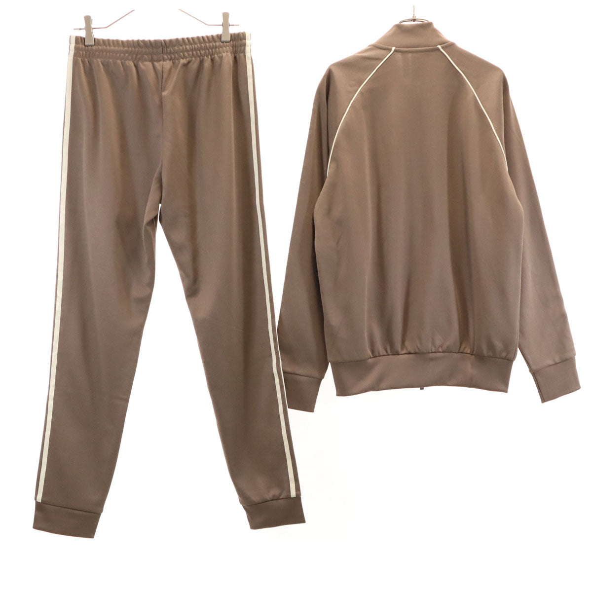 未使用 adidas アディダス トレフォイルロゴ トラックジャケット 上下 セットアップ L ベージュ系 ジャージ メンズ