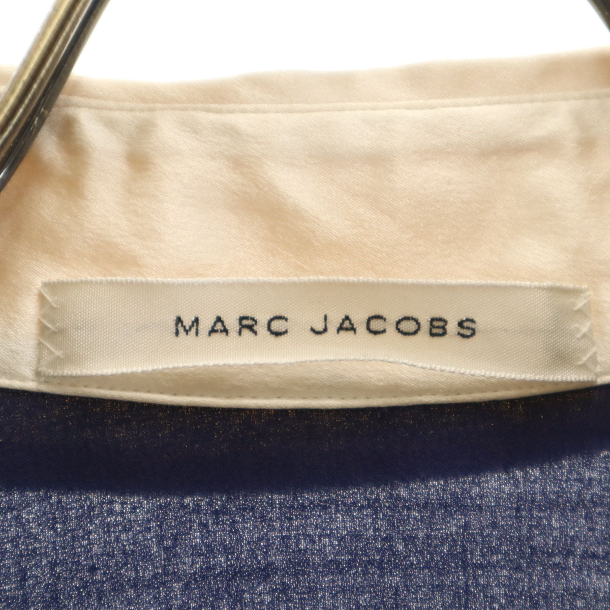 MARC JACOBS マークジェイコブス USA製 長袖 シアー シャツ ブルー レディース