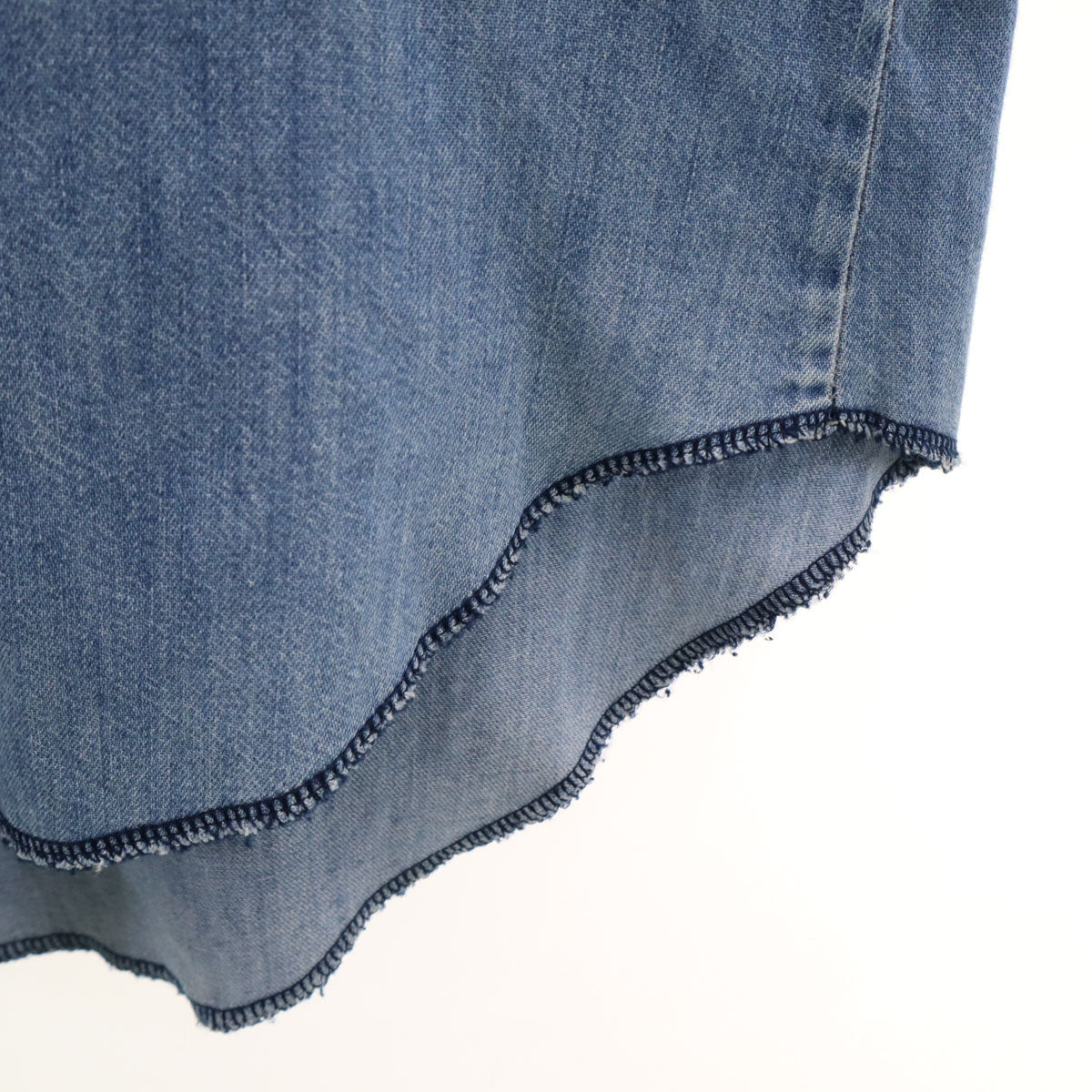 Wrangler ラングラー 80s USA製 ヴィンテージ 長袖 ダンガリーデニム ウエスタンシャツ 15 1/2-34 ウォッシュブルー メンズ