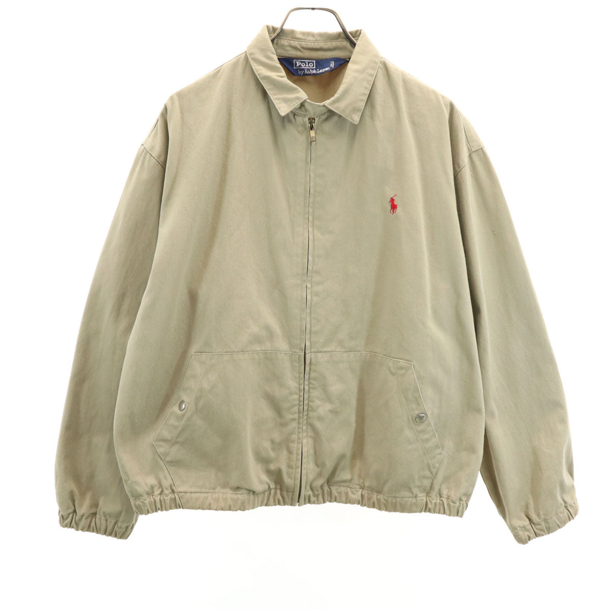 Polo by Ralph Lauren ポロバイラルフローレン 80s オールド チンストラップ スイングトップ M ベージュ メンズ