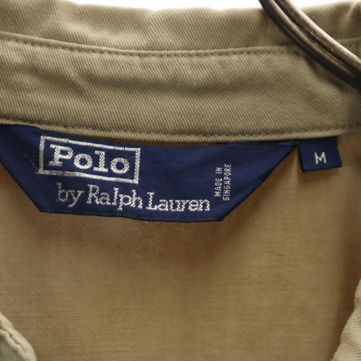 Polo by Ralph Lauren ポロバイラルフローレン 80s オールド チンストラップ スイングトップ M ベージュ メンズ