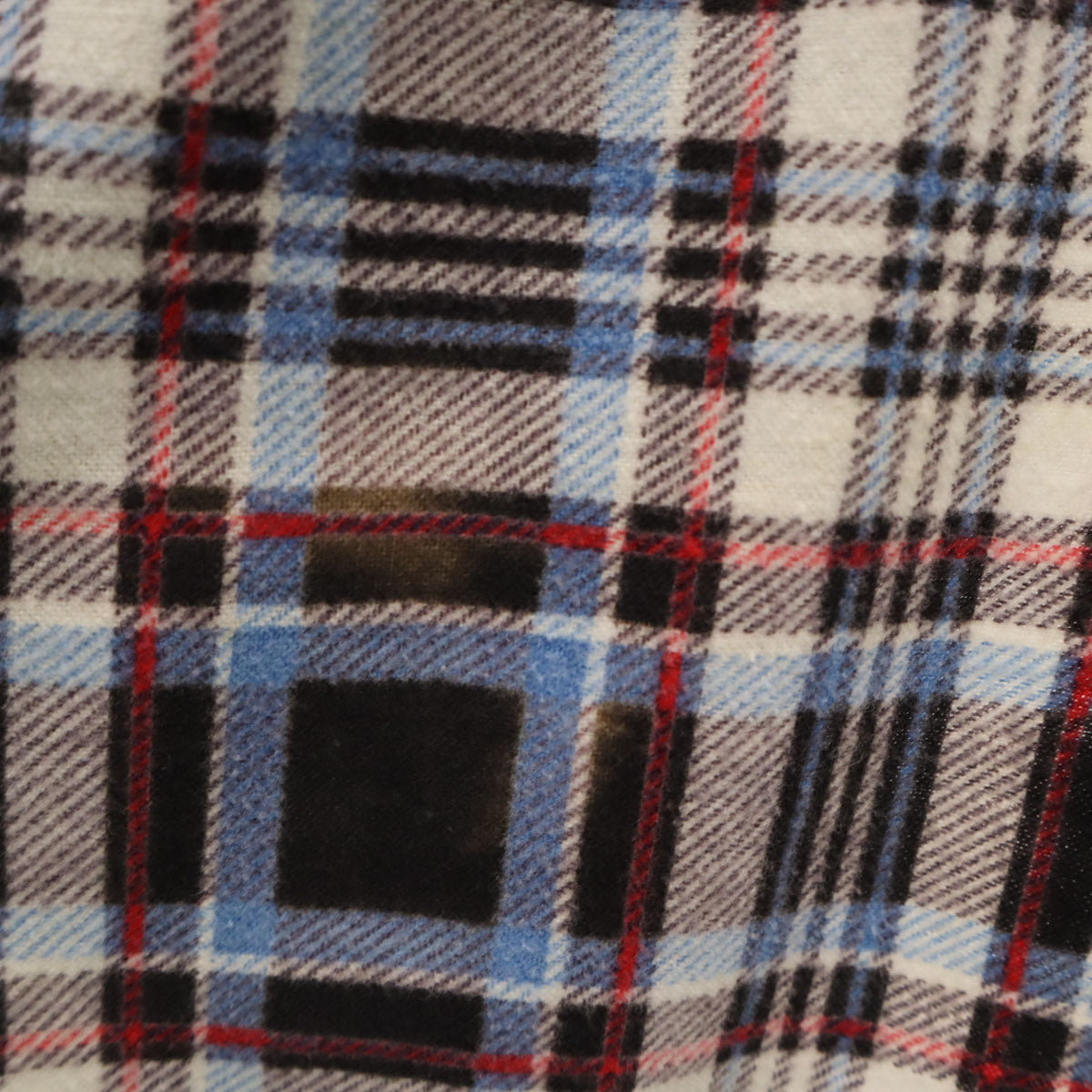 WASH N’ WEAR 70s オールド チェック柄 長袖 ガウン カーディガン M ベージュ フランネル メンズ