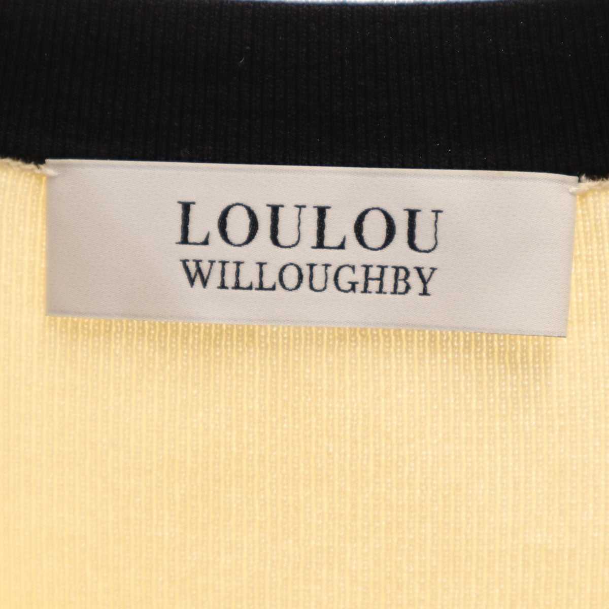 未使用 LOULOU WILLOUGHBY ルル ウィルビー 長袖 ショート丈 ニットカーディガン 2 ベージュ レディース