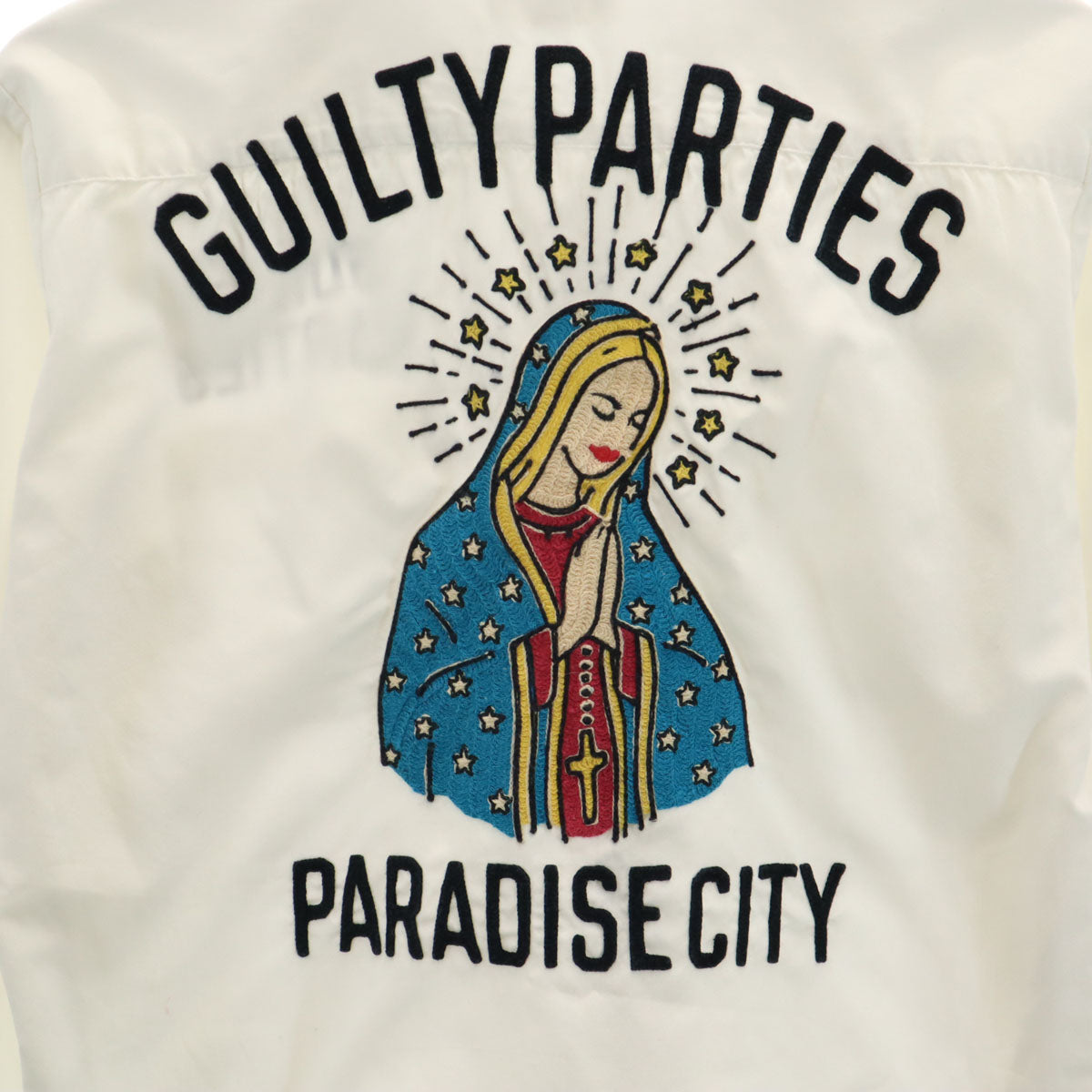 WACKO MARIA ワコマリア 日本製 旧タグ マリア 長袖 コットンシャツ S ホワイト メンズ