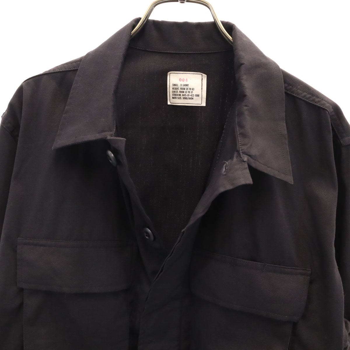 US ARMY アメリカ軍 90s BLACK357 オールド BDU ジャケット S ブラック ミリタリー メンズ