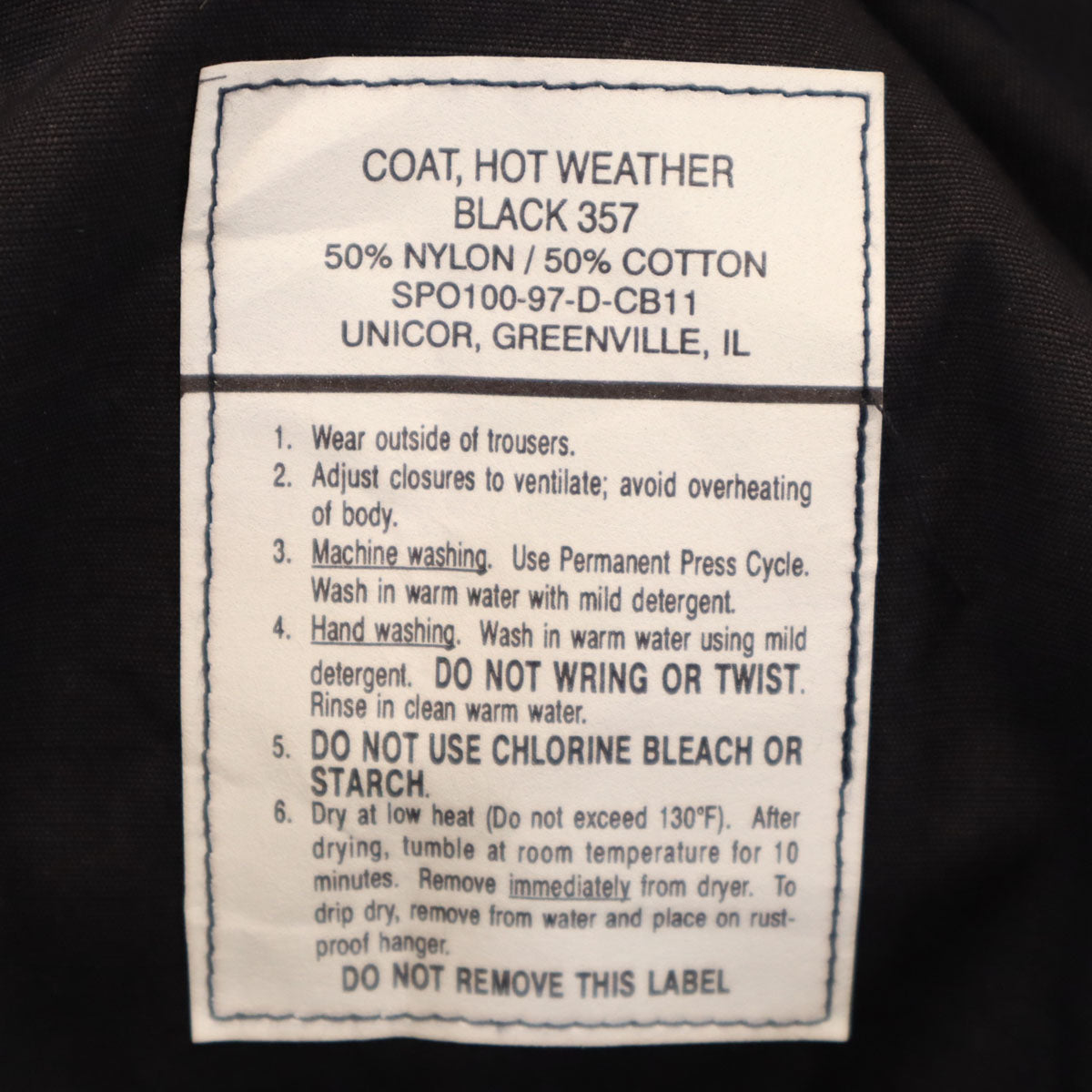 US ARMY アメリカ軍 90s BLACK357 オールド BDU ジャケット S ブラック ミリタリー メンズ