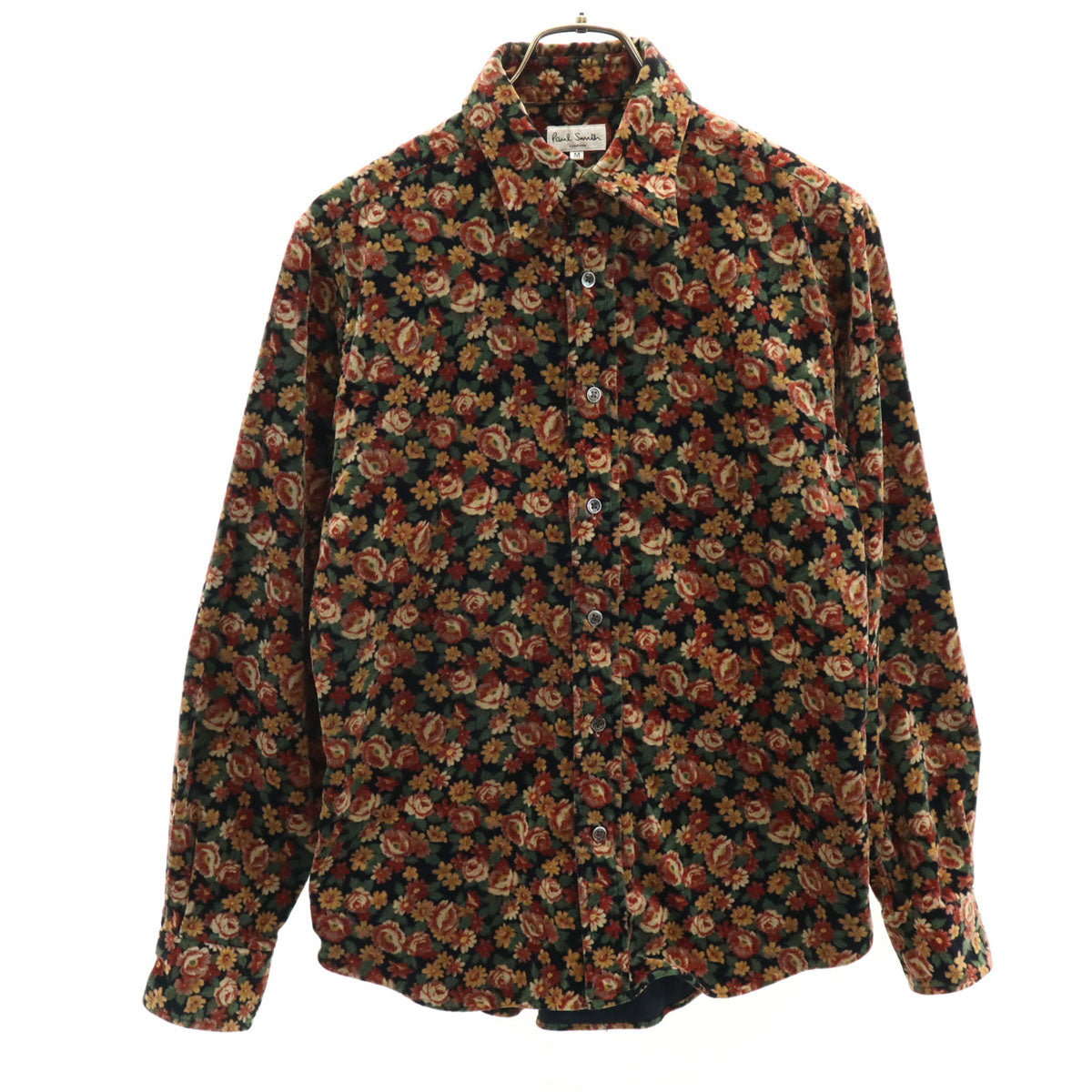Paul Smith ポールスミス 日本製 花柄 長袖 コットンシャツ M レディース