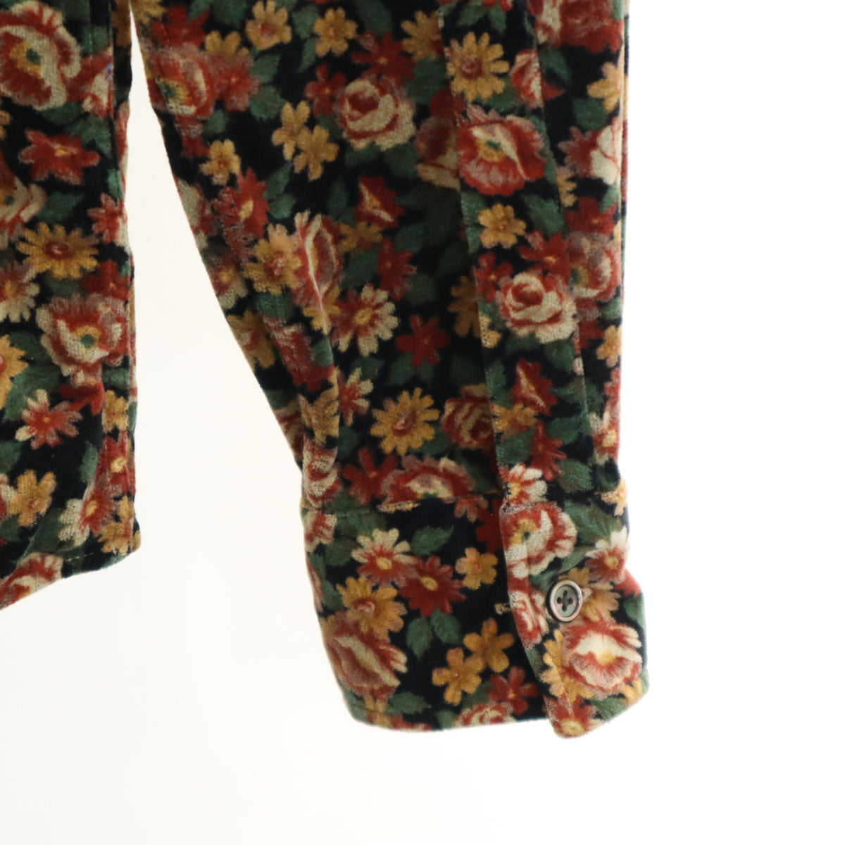 Paul Smith ポールスミス 日本製 花柄 長袖 コットンシャツ M レディース