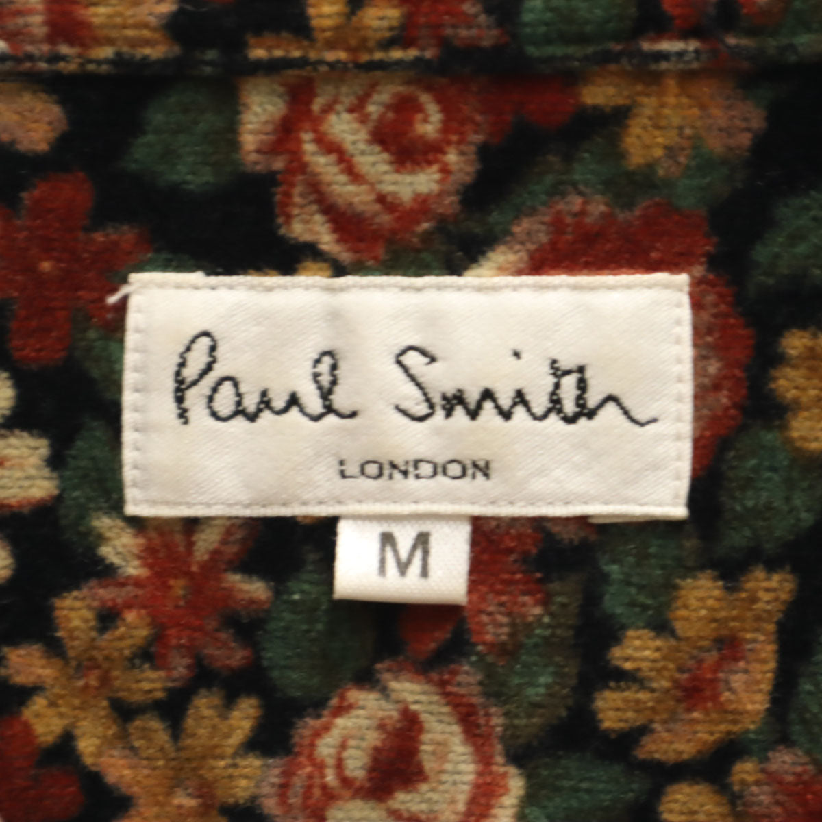 Paul Smith ポールスミス 日本製 花柄 長袖 コットンシャツ M レディース