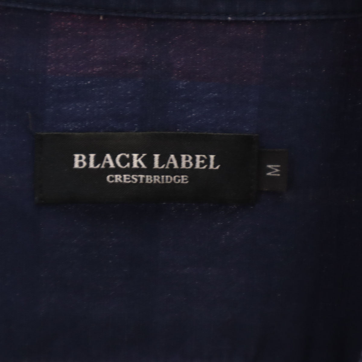 BLACK LABEL CRESTBRIDGE ブラックレーベルクレストブリッジ チェック柄 長袖 シャツ M レッド メンズ