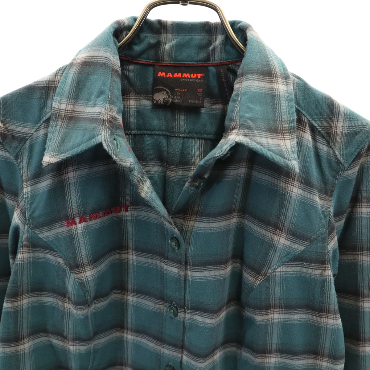 Mammut マムート チェック柄 長袖 Alessandria Tour シャツ S グリーン系 アウトドア レディース