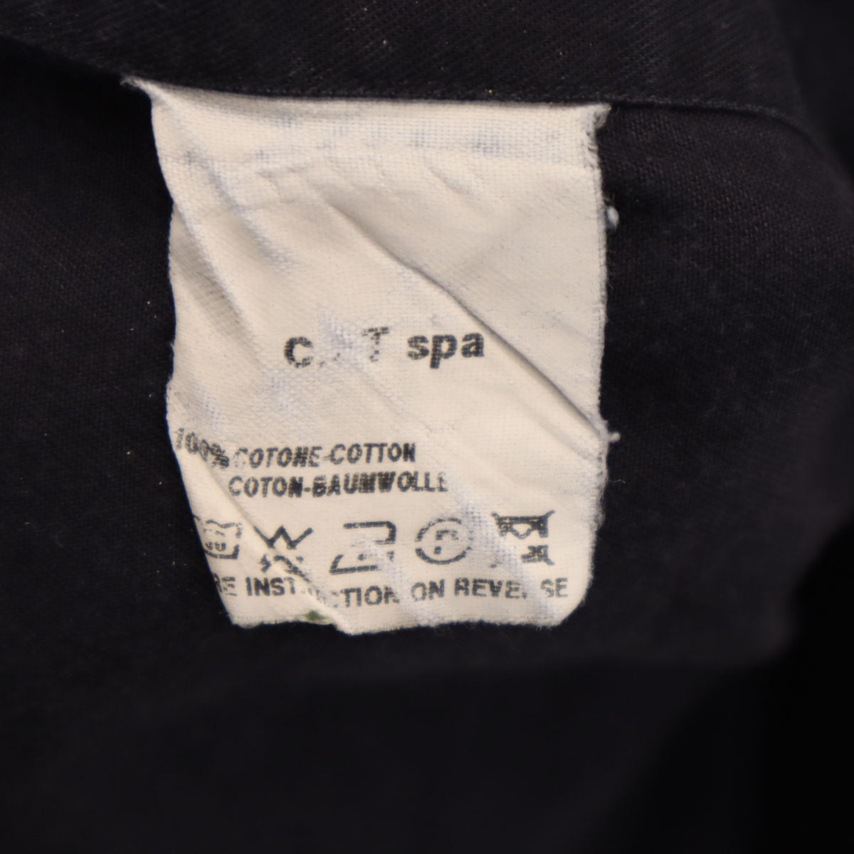 ARMANI COLLEZIONI アルマーニコレッツォーニ 長袖 コットンシャツ 38 ネイビー メンズ