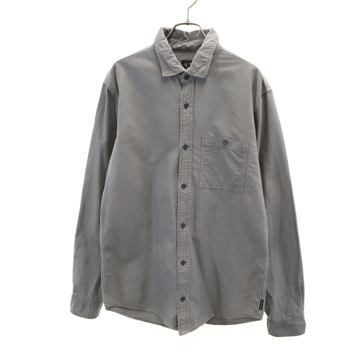 ARMANI EXCHANGE アルマーニエクスチェンジ 長袖 コットンシャツ L グレー メンズ