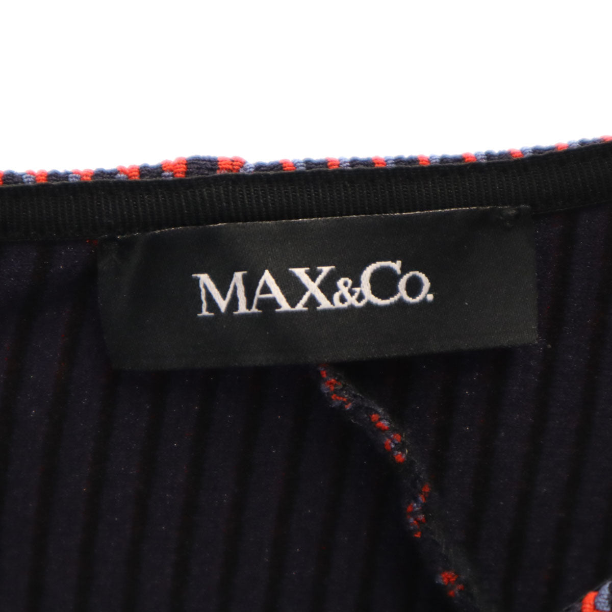 美品 MAX&CO マックスアンドコー 総柄 7分袖 ワンピース XS レッド レディース