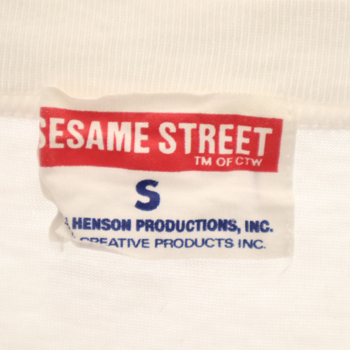 SESAME STREET セサミストリート クッキーモンスター 長袖 Tシャツ S ホワイト ロンT レディース
