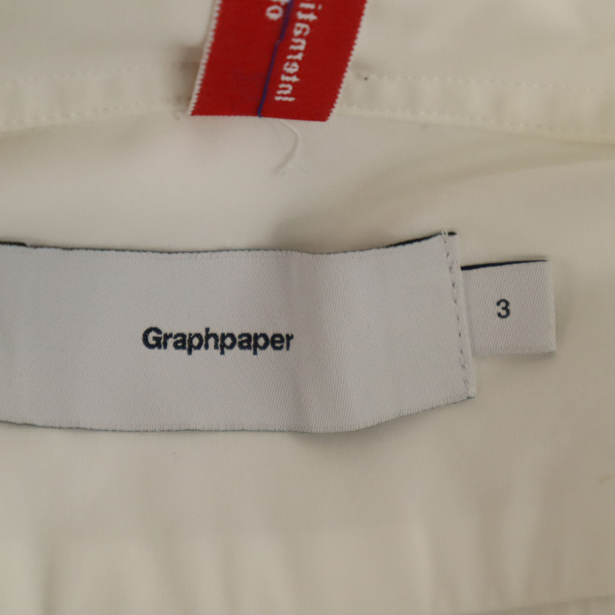 Graphpaper グラフペーパー 日本製 長袖 ボタンダウンシャツ 3 ホワイト メンズ