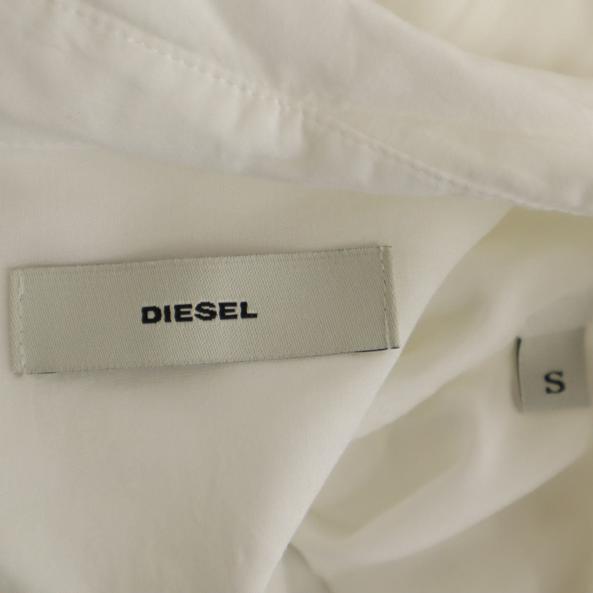 DIESEL ディーゼル 長袖 シャツ S ホワイト ブラウス レディース
