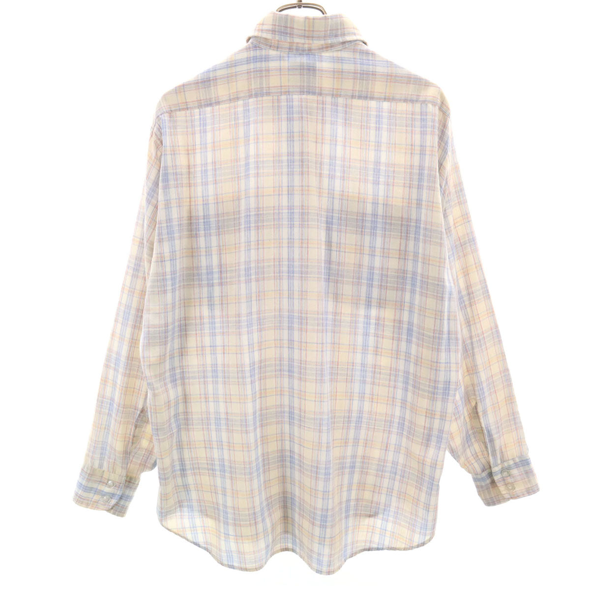 Levi's リーバイス 80s 1980年オリンピック記念モデル ヴィンテージ チェック柄 長袖 シャツ L ベージュ メンズ
