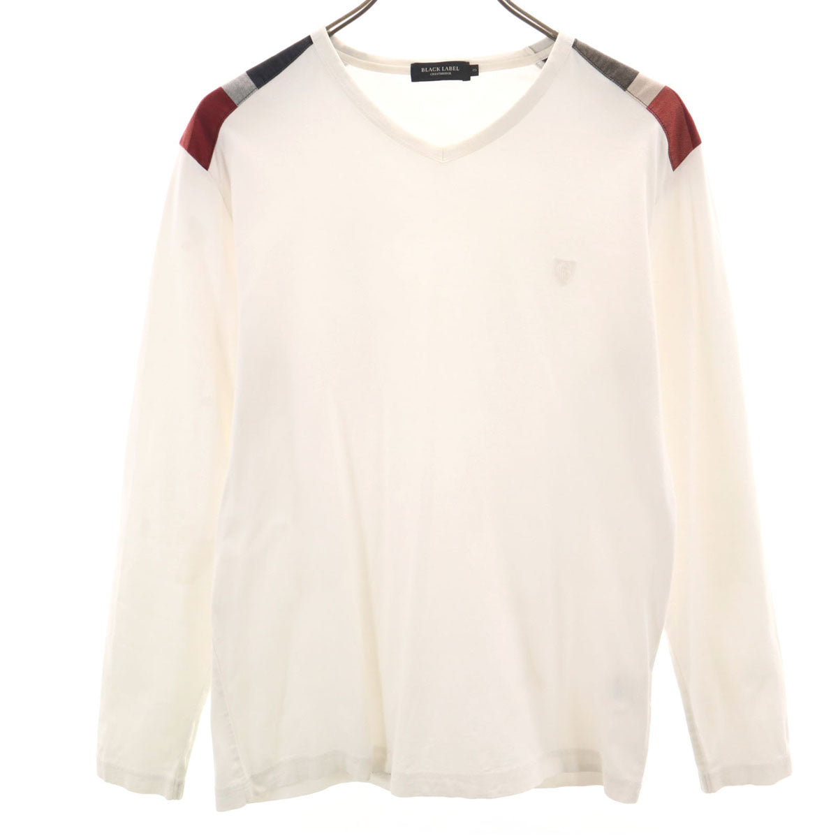 BLACK LABEL CRESTBRIDGE ブラックレーベルクレストブリッジ 日本製 長袖 Tシャツ 3 ホワイト ロンT メンズ