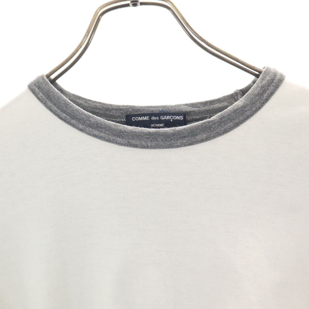COMME des GARCONS HOMME コムデギャルソンオム 2004年 日本製 長袖 Tシャツ S ホワイト ロンT メンズ