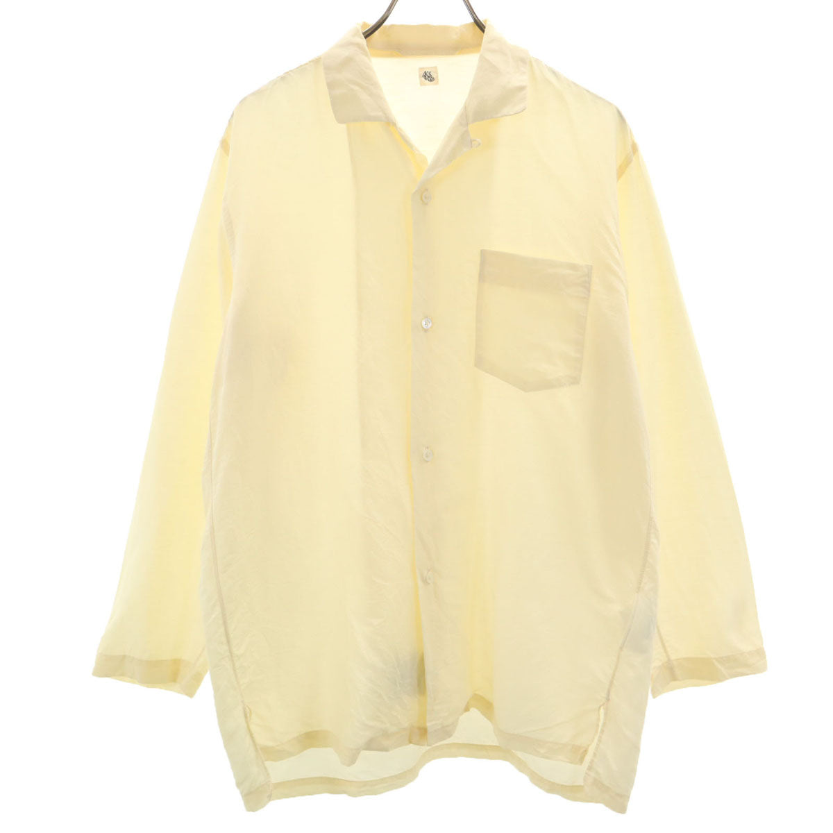 KAPTAIN SUNSHINE キャプテンサンシャイン 日本製 長袖 ワイド オープンカラーシャツ 36 クリーム色 メンズ
