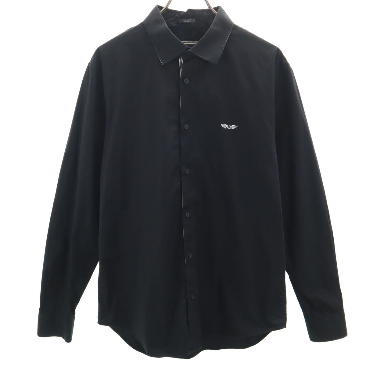 ARMANI EXCHANGE アルマーニエクスチェンジ 長袖 シャツ L ブラック メンズ