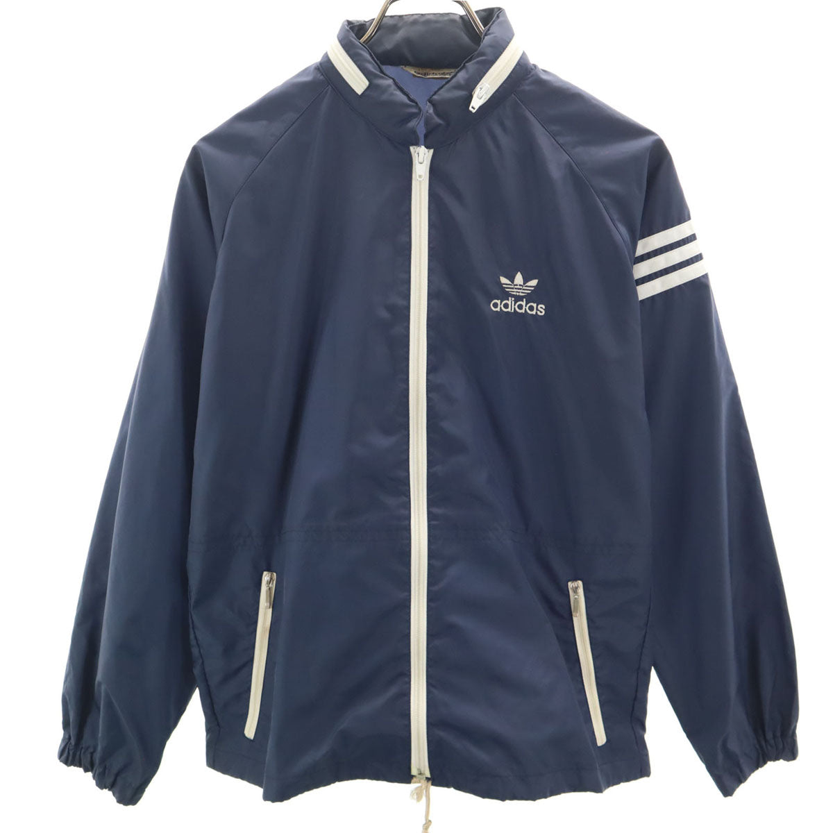 adidas アディダス 70s 80s ヴィンテージ ウインドブレーカー S ネイビー デサント ジャケット メンズ