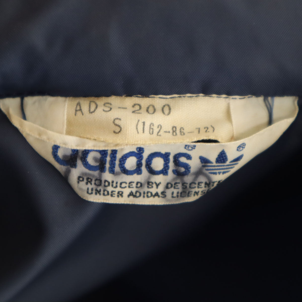 adidas アディダス 70s 80s ヴィンテージ ウインドブレーカー S ネイビー デサント ジャケット メンズ