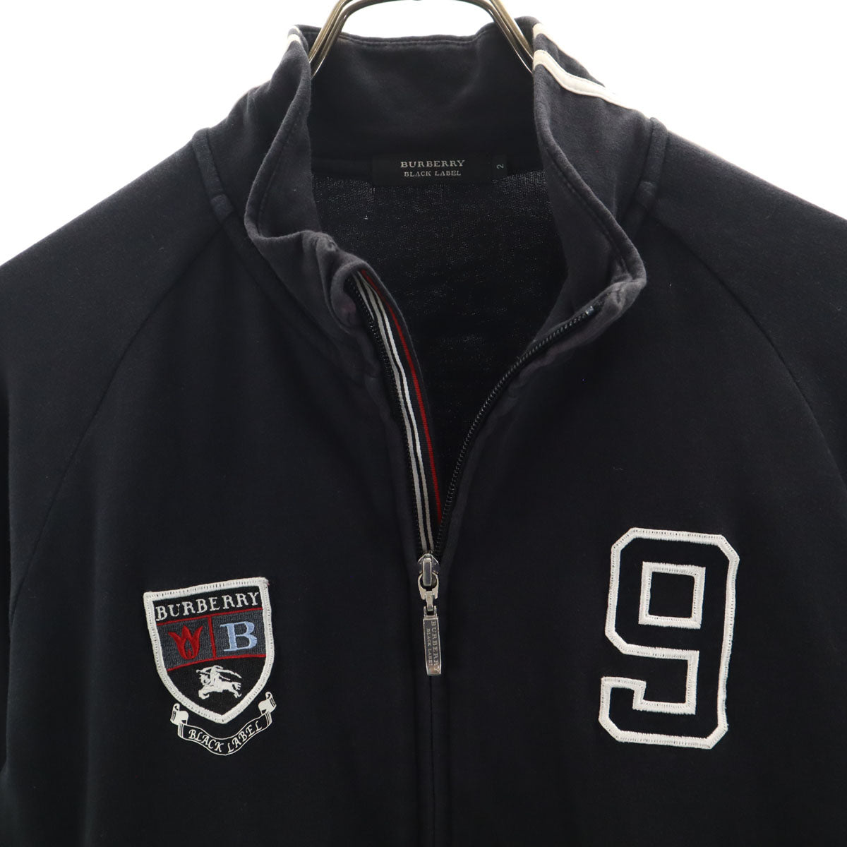 BURBERRY BLACK LABEL バーバリーブラックレーベル スウェット トラックジャケット 2 ブラック 三陽商会 メンズ