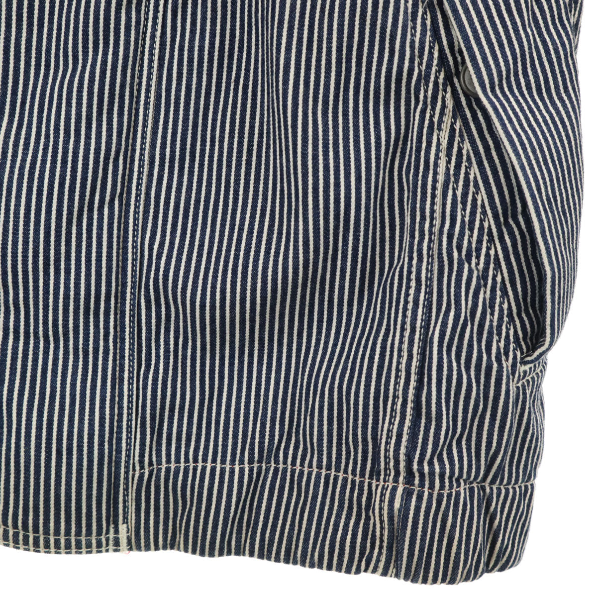 nonnative ノンネイティブ 日本製 ヒッコリーストライプ ブルゾン 2 ネイビー メンズ