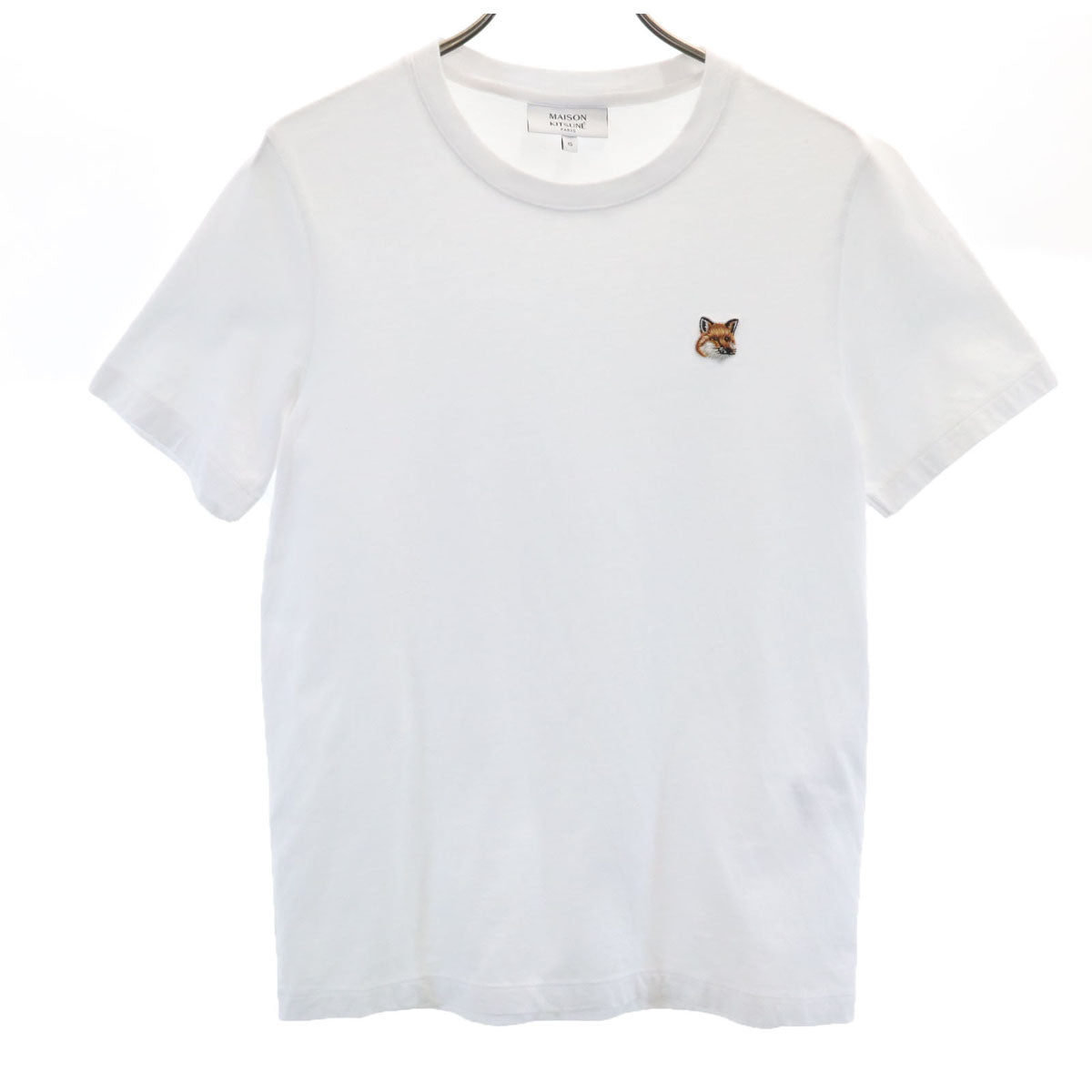 MAISON KITSUNE メゾンキツネ ポルトガル製 半袖 Tシャツ XS ホワイト レディース