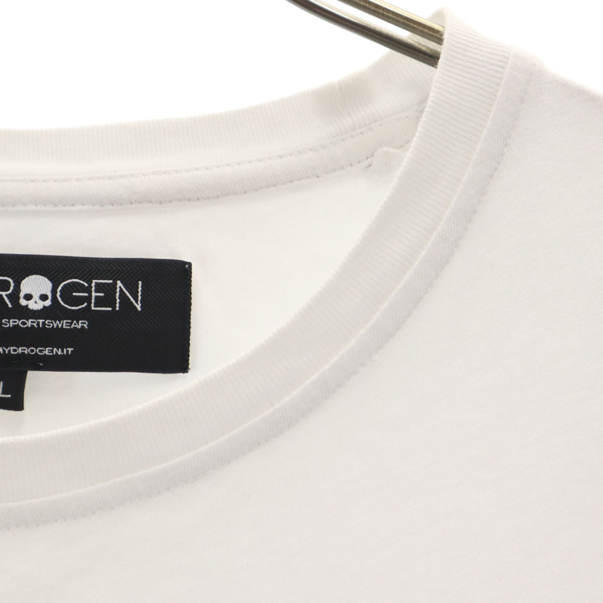 HYDROGEN ハイドロゲン タイガー刺繍 半袖 Tシャツ L ホワイト メンズ