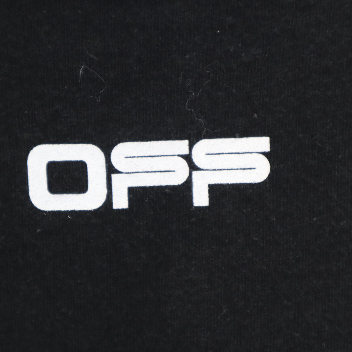 OFF-WHITE オフホワイト ポルトガル製 バックプリント 半袖 Tシャツ XXS ブラック MAIN LABEL メンズ