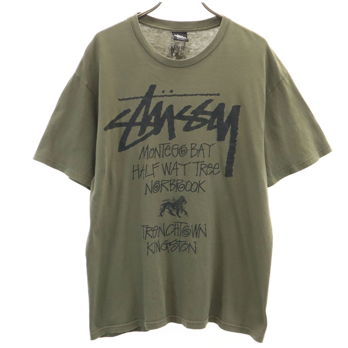 STUSSY ステューシー 半袖 Tシャツ M オリーブ メンズ