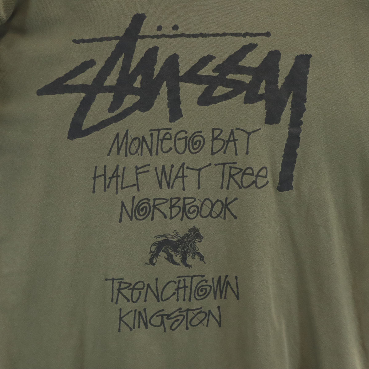 STUSSY ステューシー 半袖 Tシャツ M オリーブ メンズ