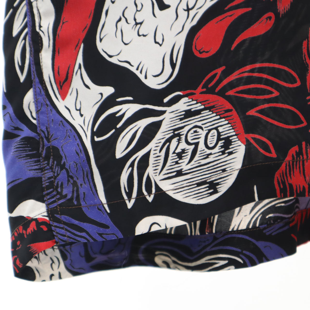 SUN SURF サンサーフ 日本製 スペシャルエディション 半袖 ゴーギャンウッドカット アロハシャツ L ブルー SS36655 東洋エンタープライズ KAMEHAMEHA 箱付き メンズ