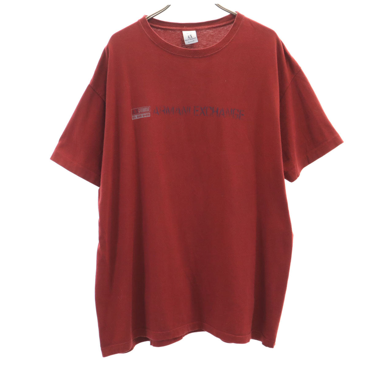 ARMANI EXCHANGE アルマーニエクスチェンジ USA製 半袖 Tシャツ L レッド系 メンズ