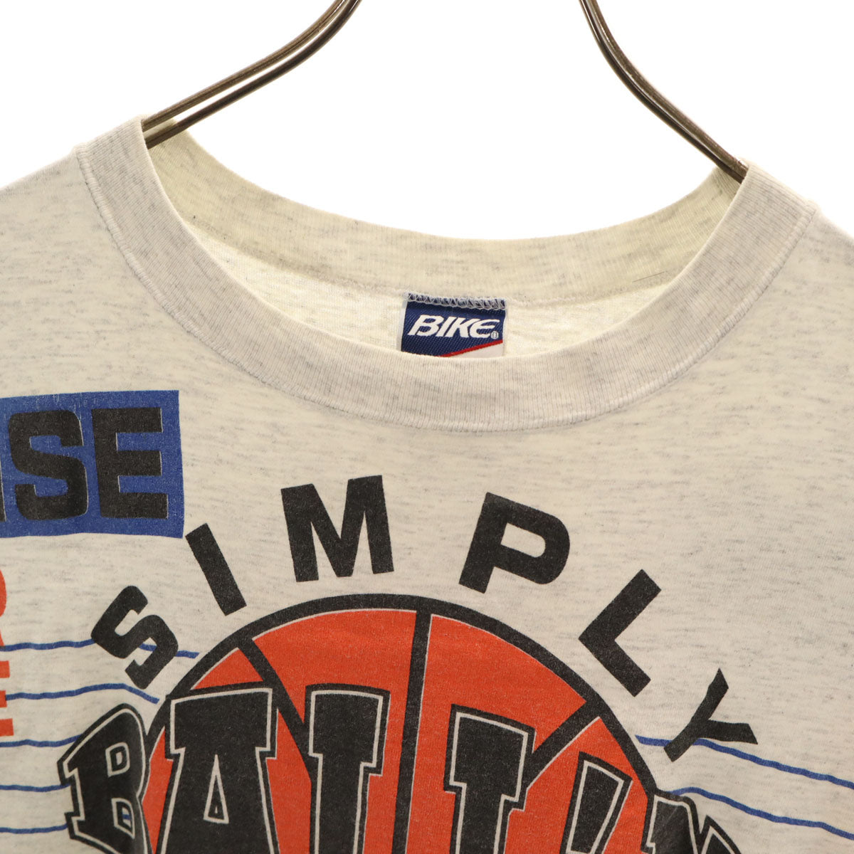 BIKE 90s USA製 オールド BALL'N 半袖 Tシャツ L グレー バスケ メンズ
