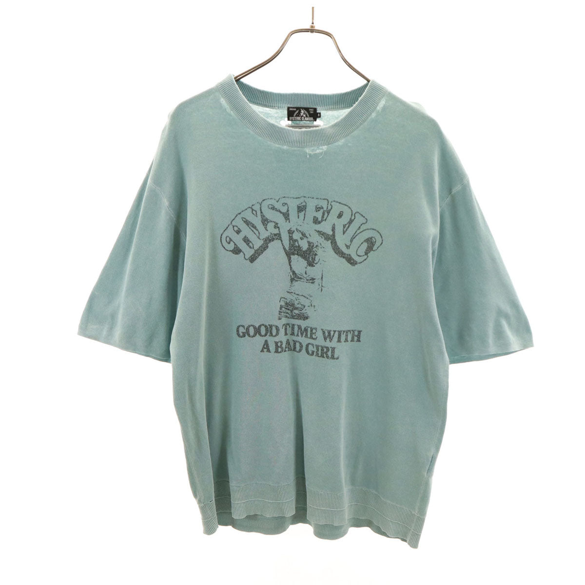 HYSTERIC GLAMOUR ヒステリックグラマー 半袖 サマー ニット S ブルー系 メンズ