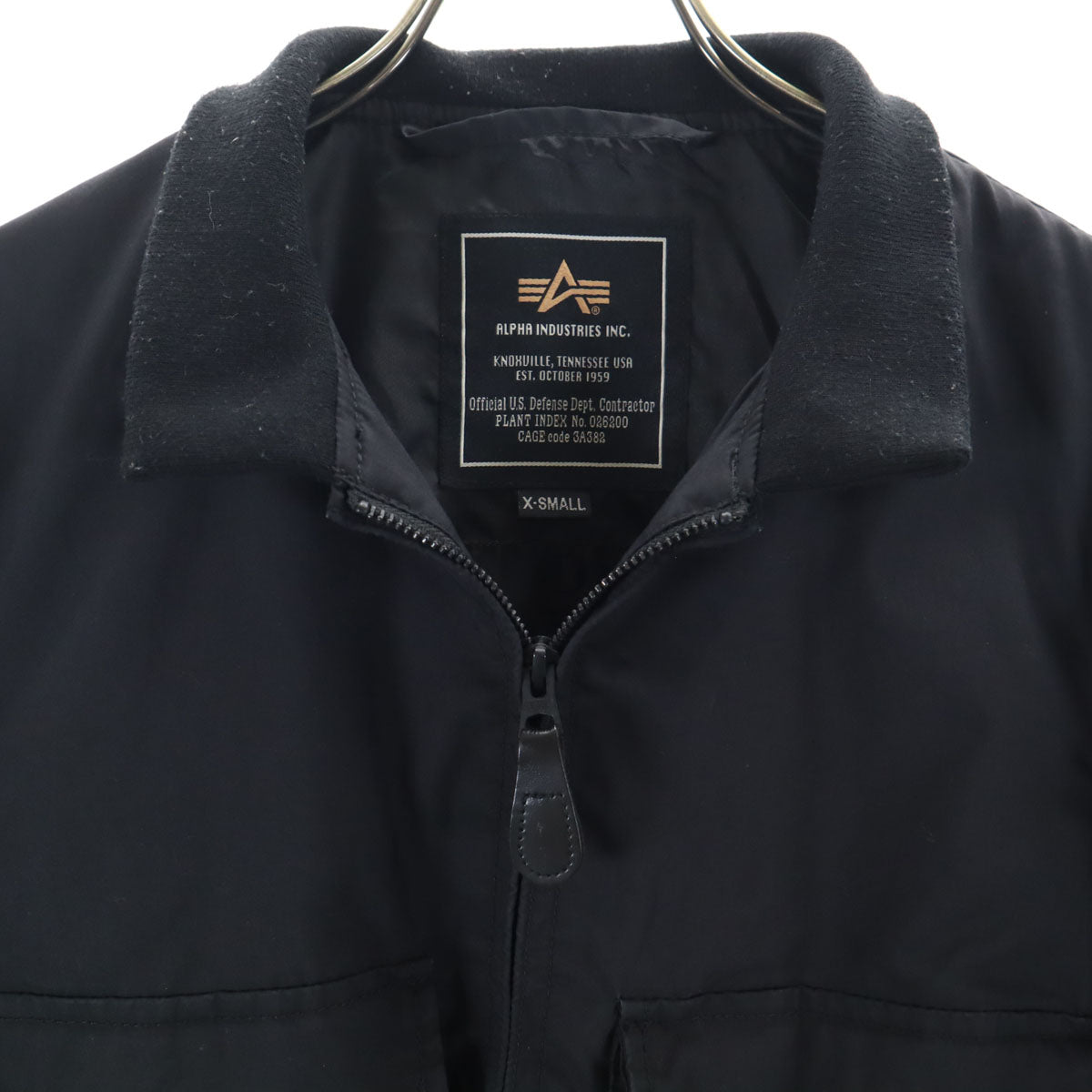 ALPHA INDUSTRIES INC アルファインダストリーズ ジップジャケット XS ブラック メンズ