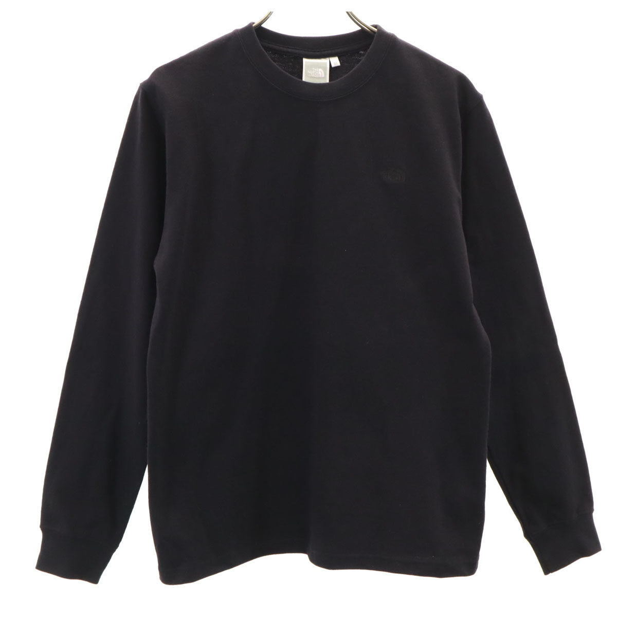 THE NORTH FACE ノースフェイス 長袖 ヌプシ コットン Tシャツ M ブラック NTW82135 アウトドア ロンT レディース