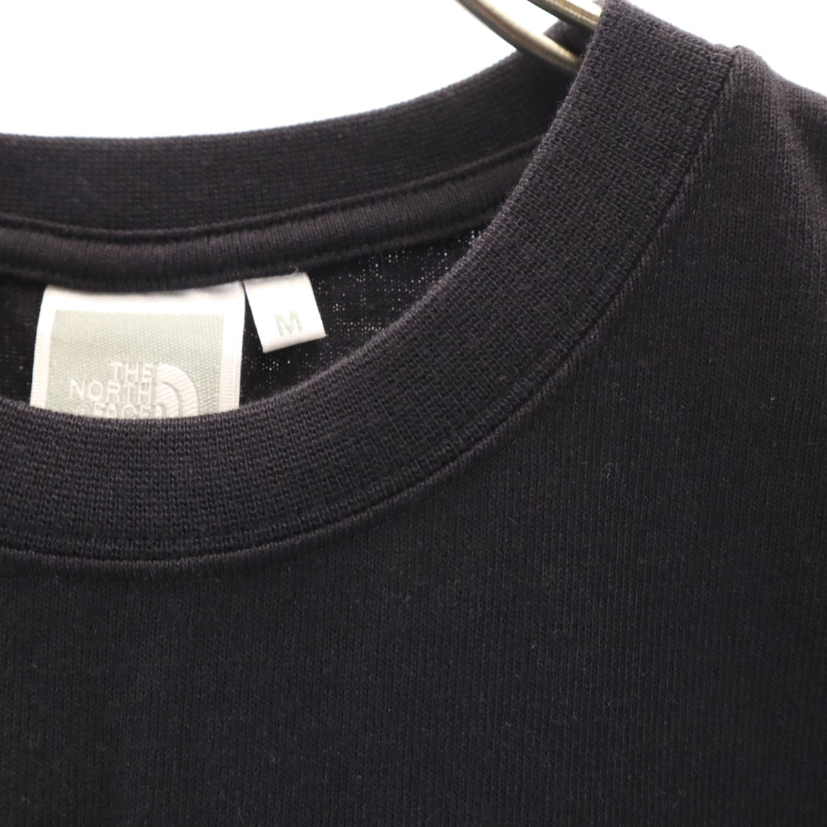 THE NORTH FACE ノースフェイス 長袖 ヌプシ コットン Tシャツ M ブラック NTW82135 アウトドア ロンT レディース