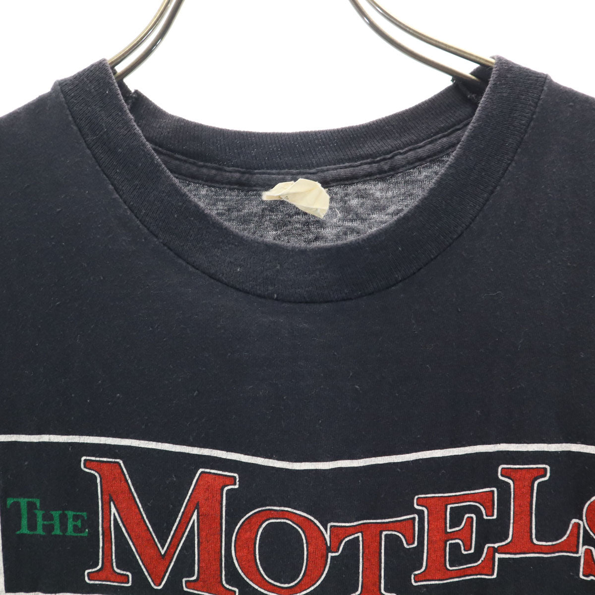 SCREEN STARS スクリーンスターズ 80s USA製 ヴィンテージ THE MOTELS ノースリーブ タンクトップ M ブラック モーテルズ メンズ