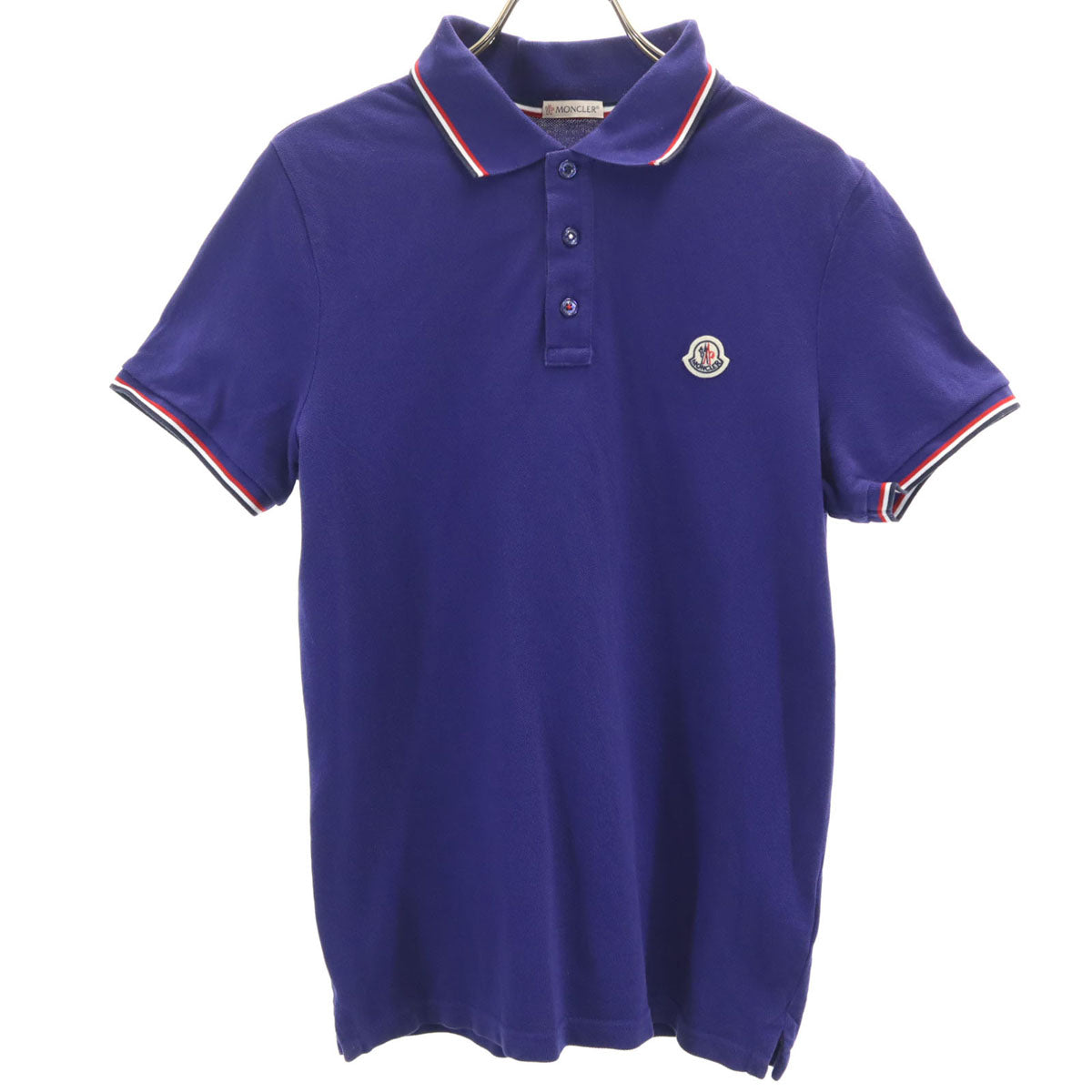 MONCLER モンクレール 半袖 MAGLIA ポロシャツ S 青紫 メンズ