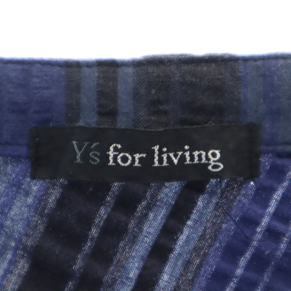 Y's for living ワイズフォーリビング チェック柄 ノースリーブ ワンピース ネイビー ヨウジヤマモト レディース
