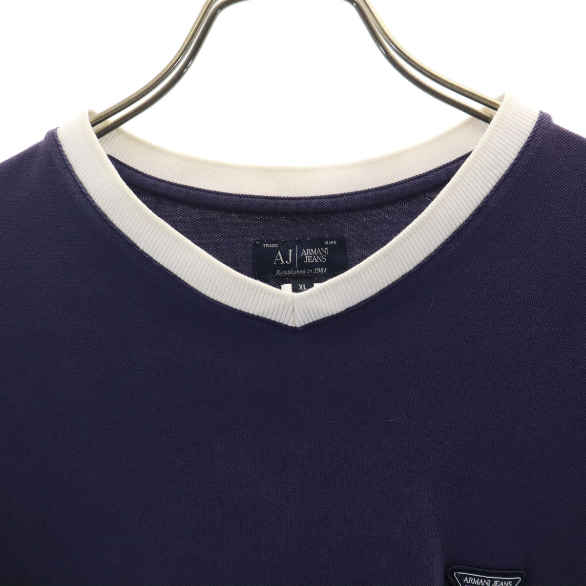 ARMANI JEANS アルマーニジーンズ 半袖 Tシャツ XL ネイビー メンズ