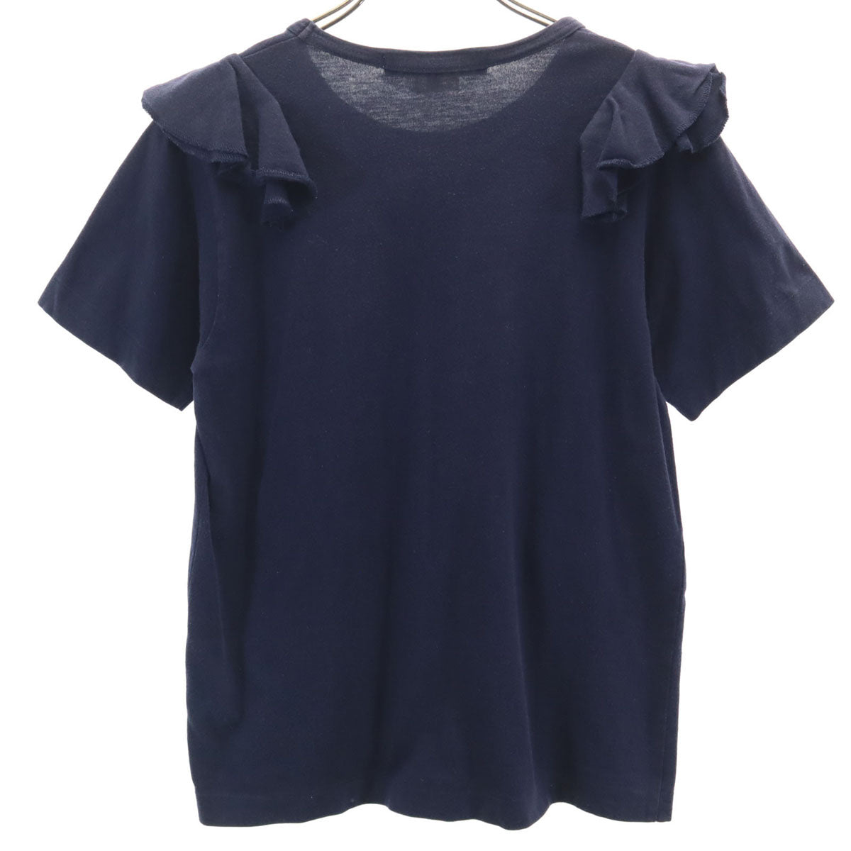 Comme des Garcons Comme des Garcons コムデギャルソンコムデギャルソン 2008年 日本製 半袖 フリル Tシャツ S ネイビー レディース