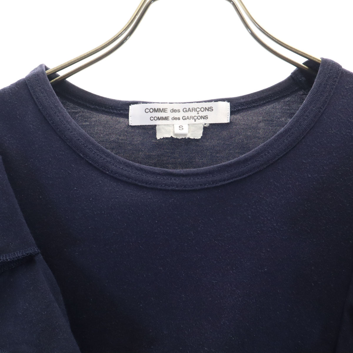 Comme des Garcons Comme des Garcons コムデギャルソンコムデギャルソン 2008年 日本製 半袖 フリル Tシャツ S ネイビー レディース