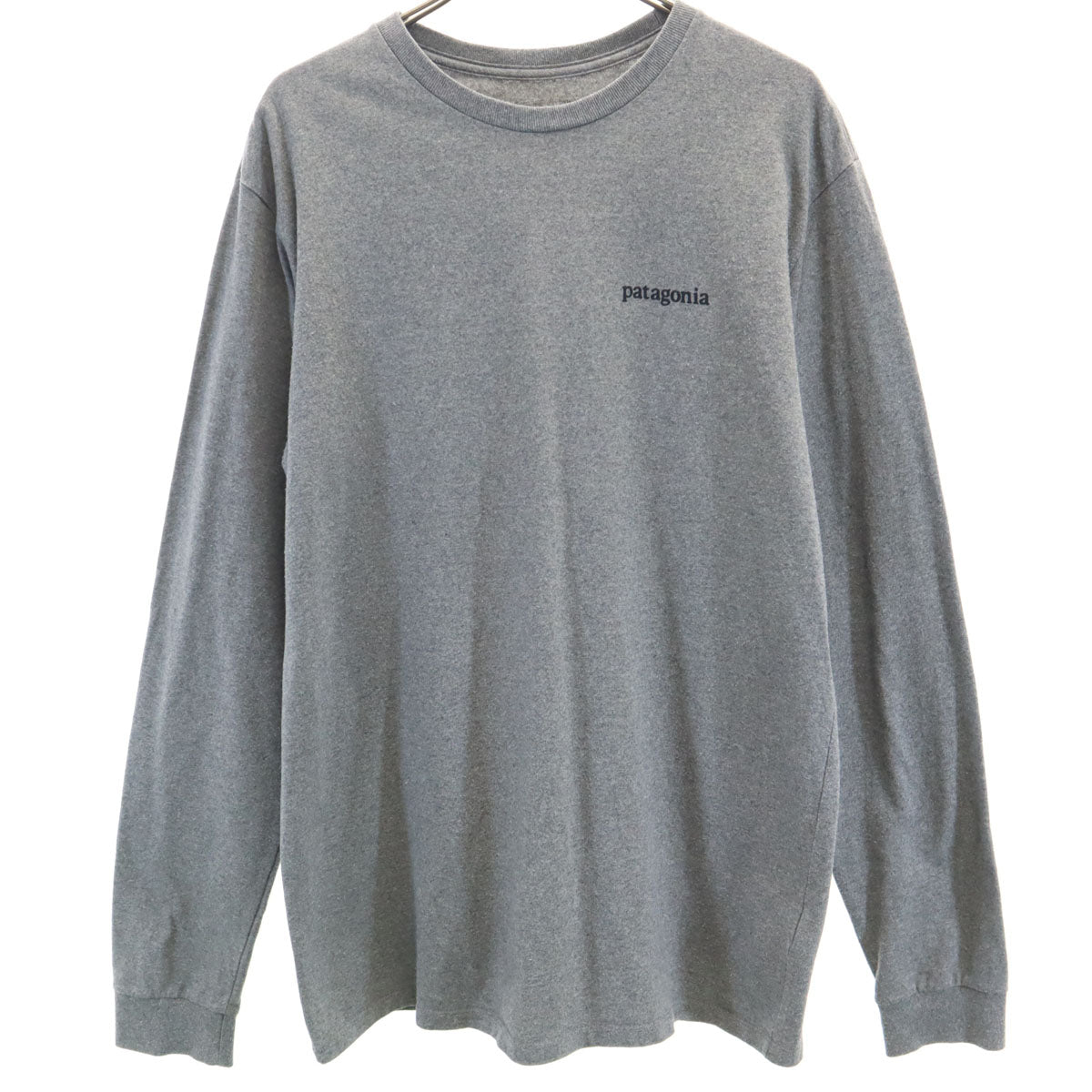 patagonia パタゴニア バックプリント 長袖 Tシャツ S グレー 38517FA20 アウトドア ロンT メンズ